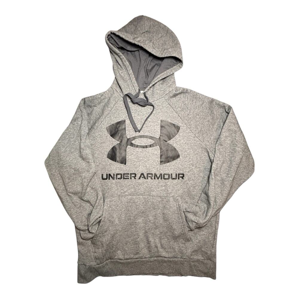 Under Armour Gray Soft Hoodie Pullover Men’s Sz Medium